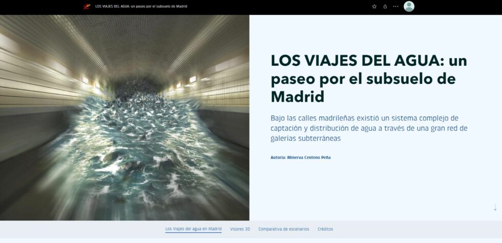 Los viajes del agua de Madrid en 3D